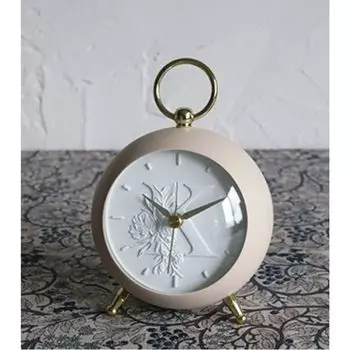 Global Arrow Brace Code Initial Alarm Clock K D7 Size Approx. W9.5 H10.5 BK-0003