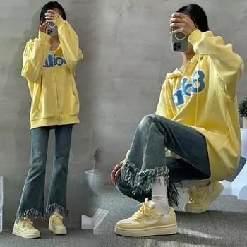 Global board shoes women s ZHQ68055 winter explosion yellow outing versatile women s shoes student platform white shoes women 35