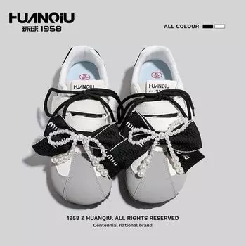 Global Butterfly Dexun Shoes Women s KMXFX8093 New Versatile Little White Shoes Casual Sports Board Shoes Women s Trend 35 бежевый