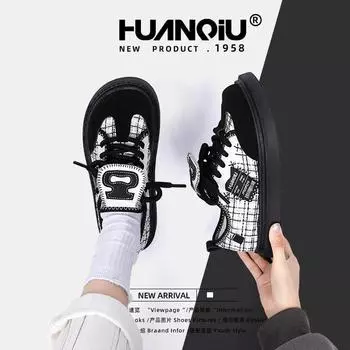 Global fashion niche board shoes women s 2025 spring new versatile, lightweight and wear-resistant platform sports shoes ZHQ5558 35