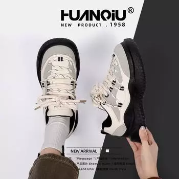 Глобальная корейская версия нишевой обуви с большой головой для женщин ZHQ5593 весенняя новая женская обувь на платформе универсальная трендовая повседневная обувь 35