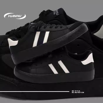 Глобальная мужская обувь ретро черные туфли для доски мужская осенняя универсальная повседневная обувь на платформе немецкие кроссовки ZHQ-XA265 39 чёрный