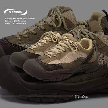 Глобальная повседневная обувь мужская осенняя мужская обувь ретро спортивная обувь мужская легкая походная обувь ZHQ-ZL8917 39 хаки