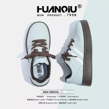 Глобальная толстая подошва обувь женская ZHQ68119 новая весенняя универсальная повседневная студенческая женская обувь нишевая обувь женская 35 озеро зеленый