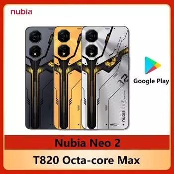 Глобальная версия EU версия Nubia Neo 2 5G смартфон 6000 мАч Unisoc T820 6.72 FHD+ отверстие 120 Гц 50M NFC 8G 256G серый