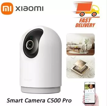 Глобальная версия Умная камера Xiaomi C500 Pro 5MP HDR Обнаружение домашних животных WiFi Полноцветное ночное видение Alexa Google Assistant Control
