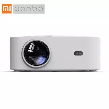 Глобальная версия Xiaomi Wanbo X1, проектор с экранным меню, беспроводная проекция, малошумящий светодиодный портативный проектор, коррекция трапецеидальных искажений, домашний офис
