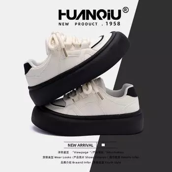 Глобальная женская обувь легкая износостойкая обувь с толстой подошвой женская ZHQ5801 новые маленькие белые туфли популярная модная повседневная обувь 35