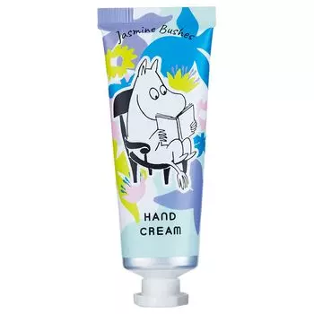 Глобальное планирование продукта Moomin Mini Hand Cream Jasmine Shigeme 25 мл Нежный и мягкий аромат жасмина белый
