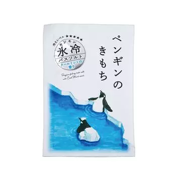 Глобальное планирование продукта Соль для ванн Kimochi Penguin Nokimochi Cool Mint 50 г, соль с сильным охлаждающим эффектом и прохладной мятой Ice-Cold (Аромат для ванны)