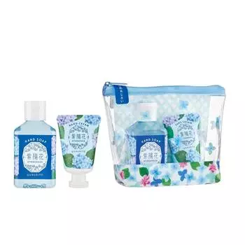 Глобальное планирование продукта Yururito Hydrangea Набор для ухода за руками Rainy Hydrangea Мыло для рук 70 мл Крем для рук (Мини 20мл)