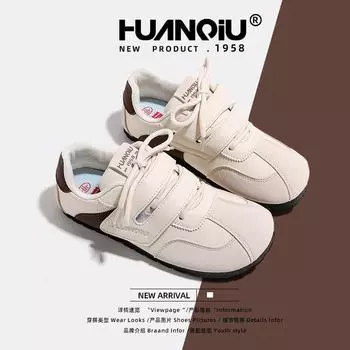 Глобальные немецкие кроссовки с плоской подошвой женские 2025 года, популярные весенние и осенние туфли на липучках, универсальные кроссовки для сноуборда KMXFX8093 35