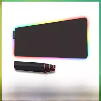 Глобальный игровой бренд, предлагающий игровые коврики с RGB-подсветкой, экологически чистые черные коврики для стола и коврики для мыши со светодиодной подсветкой. Black Fabric