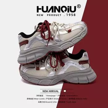 Global platform sports shoes women s ZHQ-HY737 spring season new shoes versatile Korean version viral trends dad shoes 35