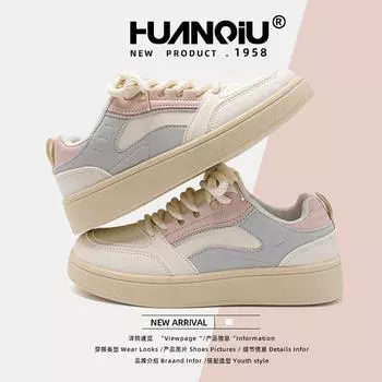 Global popular fashion little white shoes women s ZHQ5882 new spring skirt women s shoes versatile sports shoes 35