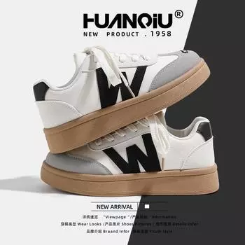 Global popular platform white shoes women s KMXFX80120 spring new fashion women s shoes trendy versatile casual board shoes 35