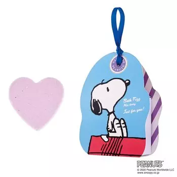 Global Product Planning Snoopy Heart Bath Fizz Mixed Berry 60g Present Gift Present Women Men Popular Thank You Return Farewell Birthday Day (PEANUTS)