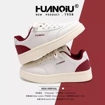 Global retro board shoes women s ZHQ68189 spring new thick-soled versatile women s shoes, the explosion has increased, white shoes women 35 синий