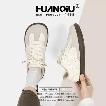 Global retro style moral training shoes women s 2025 new spring campus casual shoes versatile thick baseplate shoes ZHQ68176 35