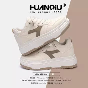 Global Spring Popular Versatile Thick-soled Little White Shoes Women s ZHQ5917 New Student Niche Leisure Popular Board Shoes 35