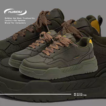 Global thick baseplate shoes men s ZHQ-HY718 spring men s shoes versatile trend sports lightweight men s casual shoes 39 черный серый