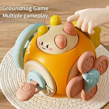 Globefish Baby Hand Ball Toys Многофункциональная игрушка Монтессори для прорезывания зубов, развивающая игрушка для новорожденных random 1pc