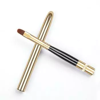 Gloss Brush with Protect Cap Women Beauty Lip Brush Cosmetic Brush Lipstick Brush Concealer Brush 02