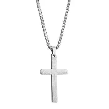 Glossy With Circle Style Men S Necklace Titanium Steel Pendant Pendant Personalized Trinket