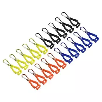 Glove Clip 20 Pieces Glove Holder Clip Glove Belt Keeper Work Glove Grabber Helmet Hanger for Construction Workers Multicolor [PATIKIL]