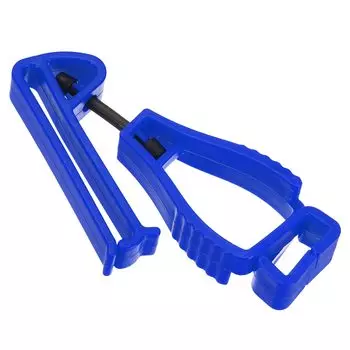 Glove Clip Glove Holder Clip Glove Belt Keeper Work Glove Grabber Helmet Hanger for Construction Workers Blue [PATIKIL]