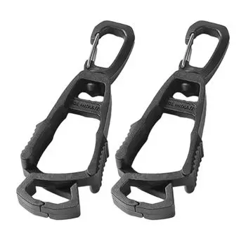 Glove Glove Glove High Set of 2 Glove Carabiner Type on One Glove Glove Lost Glove Towel Hat Mountain Climbing Clip, 360° Rotation, Holder, Clip,