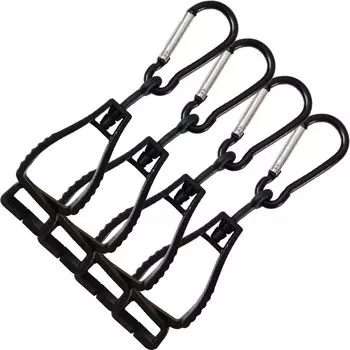 Glove Holder Glove Holder Glove Clip Strong Motorcycle Gardening Goods for Work Set of 4 with Carabiner Black Pink L-park (Black)