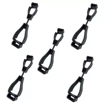 Glove Set of Black Glove Work Lost For Work [Lunari] Holder, 5, Holder, Gloves, Gloves, Clip, Prevention, Camping,