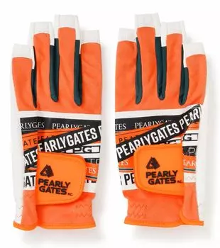 Gloves Through Both Synthetic Leather Golf S [Pearly Gates] Women s (Nail Specification/For Hands) / / 053-4285004 151_Orange (19~20cm)