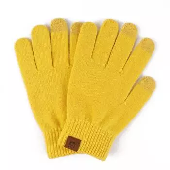 Gloves Warm Winter Five Finger Gloves Candy Color Finger Dividing Touch Screen Gloves Student Writing Gloves Prevent Cold One size