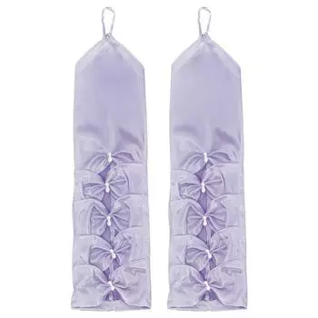 Gloves Women s Punk Style Gothic Spice Girls Arm Sleeve Lolita Light purple (S0109)