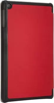GLOW Amazon Fire HD8 case set protective film touch Red 3-fold 3-piece [with & pen] 7541-17