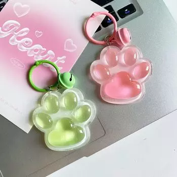 Брелок для ключей «Кошачий коготь», светящийся в темноте, корейский стиль, подарочный брелок в виде кошачьего когтя зелёный