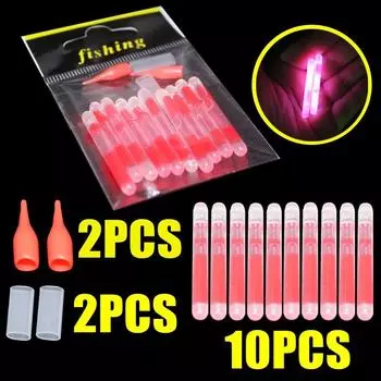 Glow Stick Chemical Light Luminous Float Fishing Light Stick Fluorescent Lightstick Fishing Float pink-short