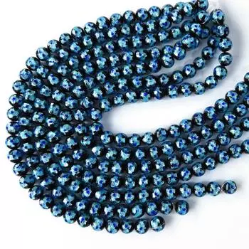 Светящиеся стеклянные бусины в виде светлячков, длина 12 мм, шар в виде стрекозы мятно-синего цвета, светящийся сувенир с Окинавы [ЗОЛОТОЙ КАМЕНЬ] прибл. синий