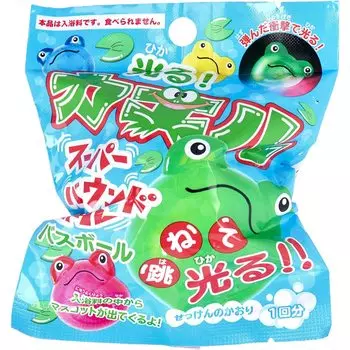 Glowing Frog Super Bound Ball Bath Ball Soap Scent 75g 1 serving белый