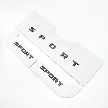 Глянцевая черная 3D ABS SPORT SPORTPLUS эмблема с буквами, Стайлинг автомобиля, модифицированная наклейка на боковое крыло багажника, логотип, наклейка для Lexus LX570 SPORT(3pcs)