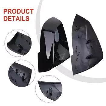 Глянцевая черная крышка зеркала заднего вида для BMW F20 F21 F22 F30 F32 F36 F87 X1 левая левая + правая правая ABS пластик 1 пара CHINA