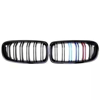 Глянцевая черная решетка радиатора фейслифт переднего верхнего бампера, решетки в стиле M, крышка для BMW 3 серии F30 F31 F35