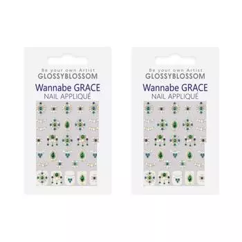 Глянцевая наклейка Blossom Point Wannabe Grace, Emerald Fantasy, 2 шт.