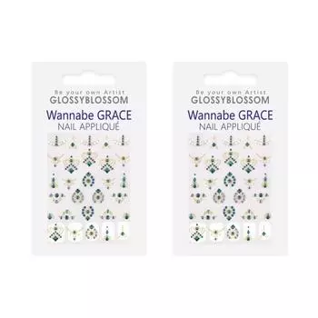 Глянцевая наклейка Blossom Point Wannabe Grace, Heart of Ocean, 2 шт.