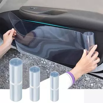 Глянцевая прозрачная защитная пленка от царапин, автомобильная пленка, водонепроницаемая наклейка на автомобиль, защитная пленка для кожи носорога, устойчивая к царапинам