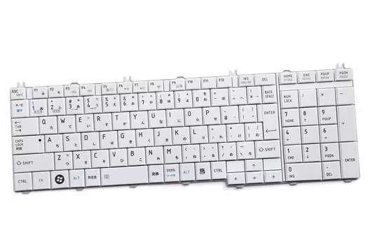 Глянцевая японская клавиатура применима к TOSHIBA Dynabook Satellite B351 Series ремонт замена T350, T351, T451, B350, (белый)
