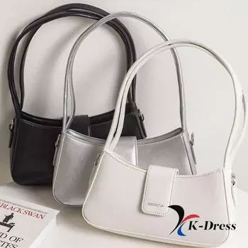 Глянцевая сумка на плечо Square Baguette (3 цвета) базовый тип