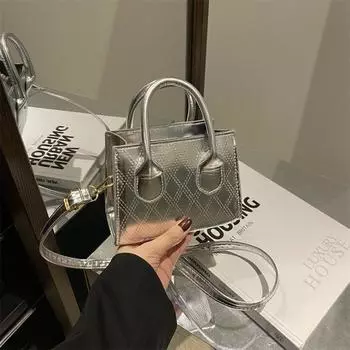 Глянцевая сумка, сумка через плечо в иностранном стиле, модная универсальная сумка-мессенджер, женская сумка Temperament Tide красный